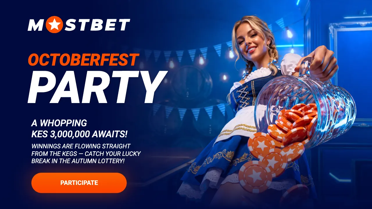 Mostbet Octoberfest Party art with KES 3,000,000 in prizes