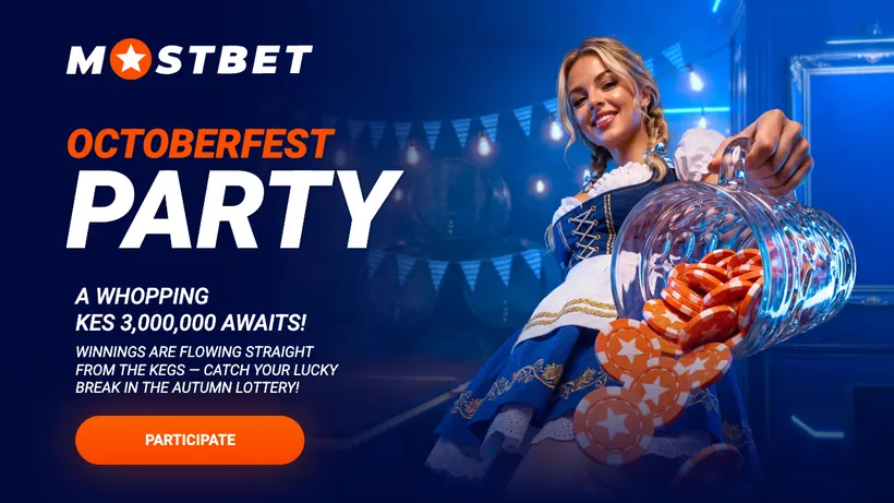 Mostbet Octoberfest Party lottery with KES 3,000,000